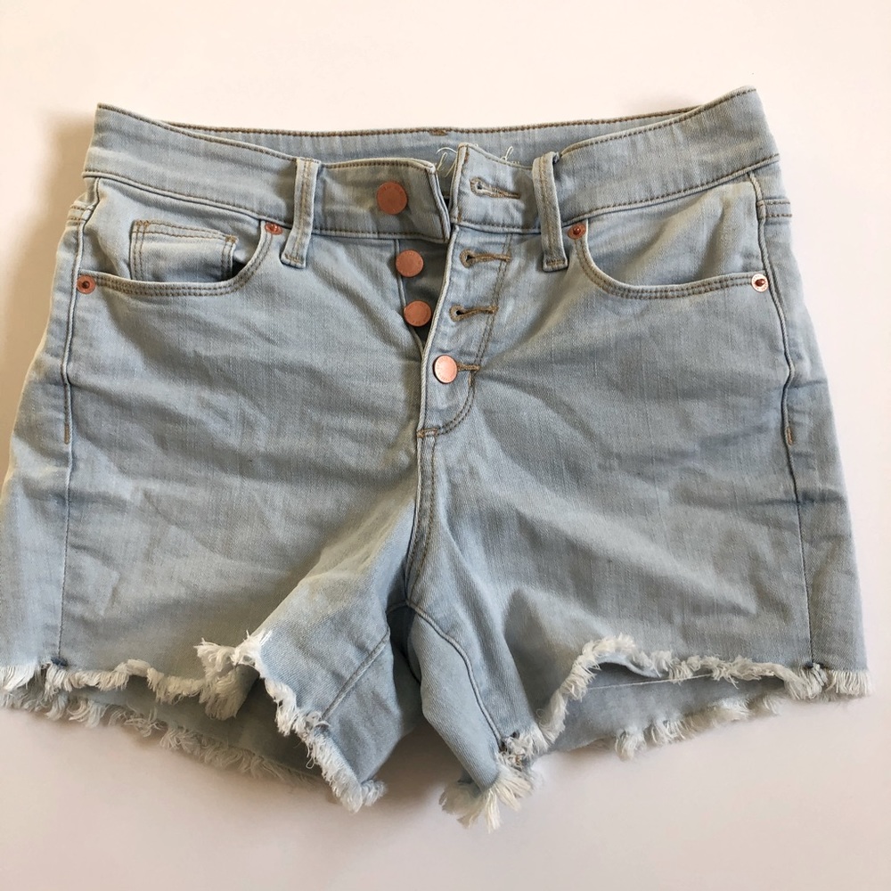 Universal Thread Button Fly High Waisted Shorts